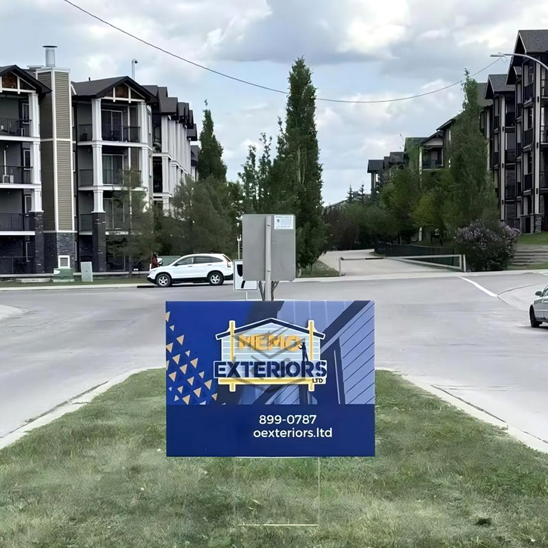 Dvorišni znak od valovite plastike otporne na UV zračenje