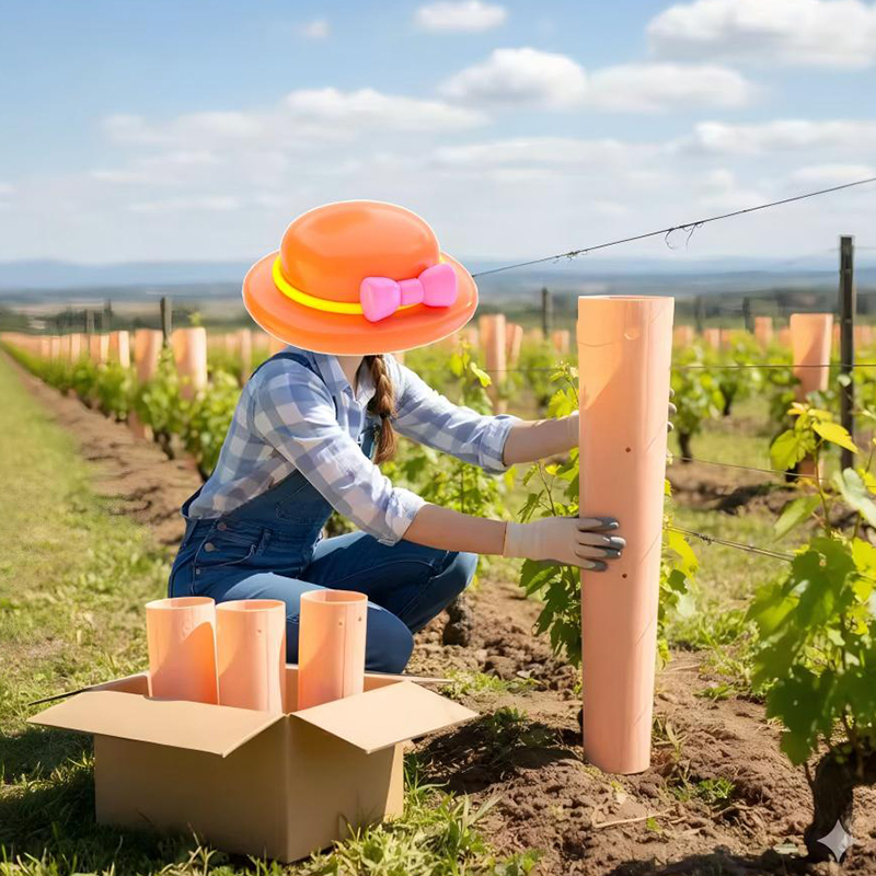 UV stabilizirani valoviti plastični štitnici za drveće
